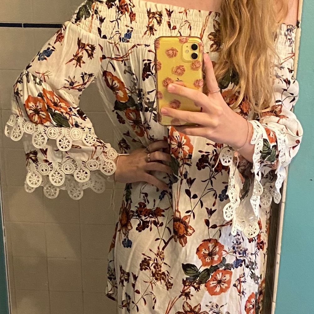 Bohemian Style Off the Shoulder Dress